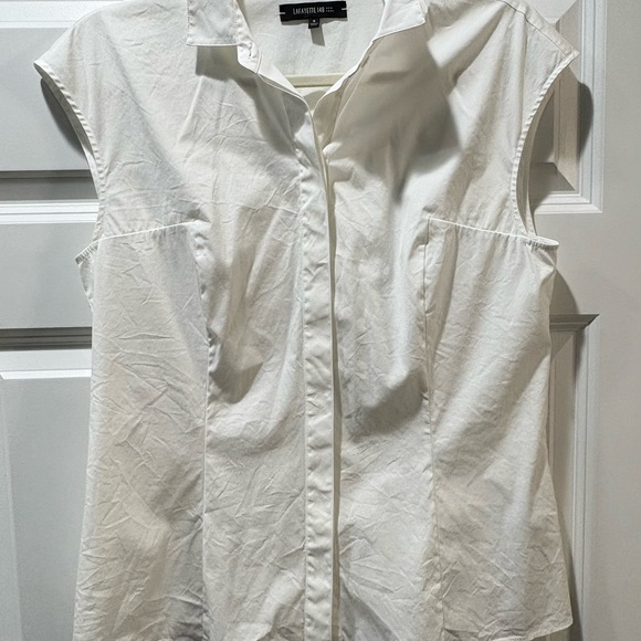 White Sleeveless Women's Top - Picture 3 of 8